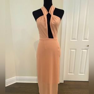 Blessed are the meek Twirl Dress in Nude 🤎